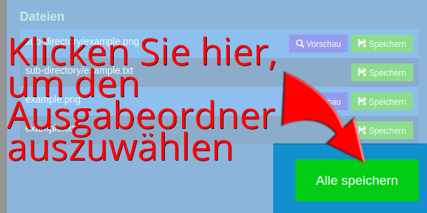 Klicken Sie hier, um den Ausgabeordner auszuwählen