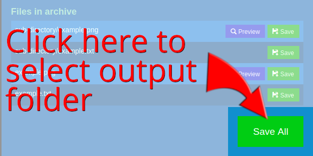 Click here to select output folder